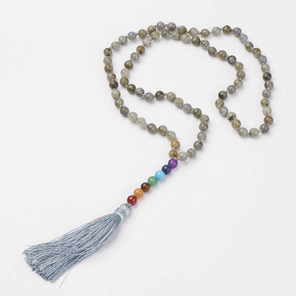 Labradorite Beaded and Gemstone Beaded Necklaces