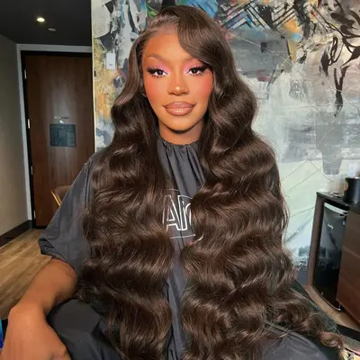 #4 Brown Body Wave 13x4 13x6 4x4 Lace Wigs 180% Human Hair Lace Front Wigs Ashimary Hair