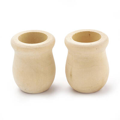 Unfinished Blank Wooden Vase