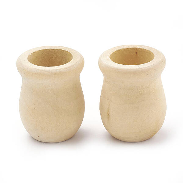 Unfinished Blank Wooden Vase