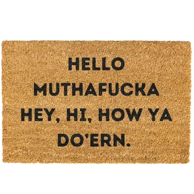Hello Mutha Door mat, Funny, Decorative Mat, Rude Doormat, Welcome Mat, Funny Welcome Mat, Go Away Non-slip, Indoor, Outdoor,...