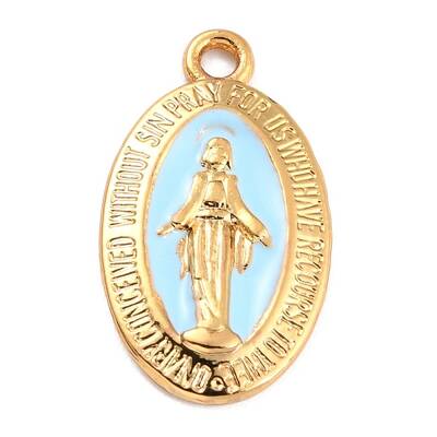 Golden Alloy Enamel Pendants