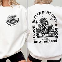 Smut Readers Sweatshirt, Book Lover Gift For Her, Funny Reading Shirt, Spread Those Pages Spicy Reader Novelty, Funny Gift Fo...
