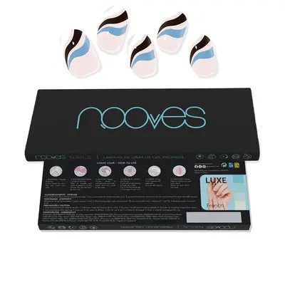 Nooves Premium Glam Flowing Stream Gel Nail Sheets 20 U