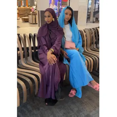 Blue Amara Abaya Set