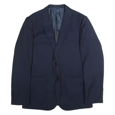 ARMANI COLLEZIONI M Line Mens Blazer Jacket Blue Wool 90s M