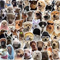 Dog Pattern Sticker, 50pcs/set Cute Dog Pattern Decorative Sticker, DIY Decals for Water Bottle, Laptop, Phone Case, Scrapboo...