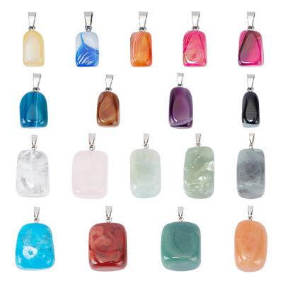 Natural Mixed Gemstone Pendants