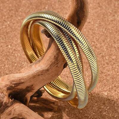 304 Stainless Steel Stretch Bracelets