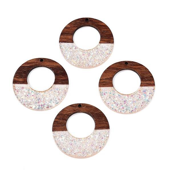 Epoxy Resin & Walnut Wood Pendants
