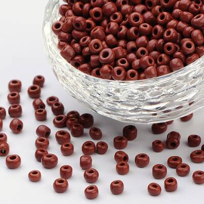 12/0 Opaque Colours Round Glass Seed Beads