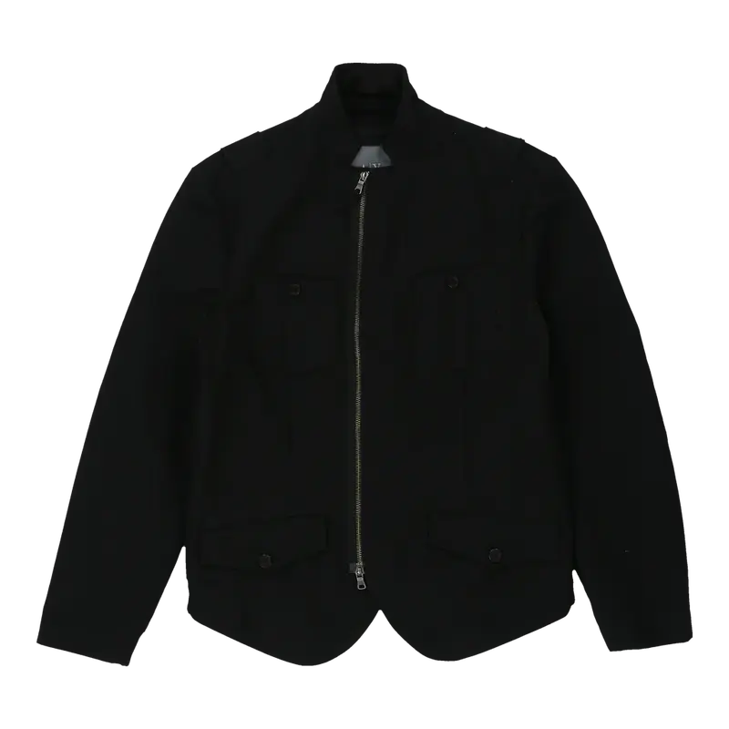 Armani Exchange Jacket - Medium Black Cotton