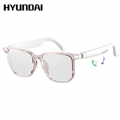 HYUNDAI C8 Pro Wearable Multifunctional Bluetooth Smart Glasses, Durable Anti-Blue Light Glasses with Earbud Headset for Musi...