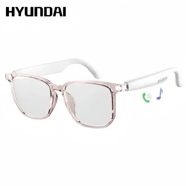HYUNDAI C8 Pro Wearable Multifunctional Bluetooth Smart Glasses, Durable Anti-Blue Light Glasses with Earbud Headset for Musi...