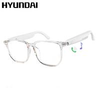 HYUNDAI C8 Pro Wearable Multifunctional Bluetooth Smart Glasses, Durable Anti-Blue Light Glasses with Earbud Headset for Musi...