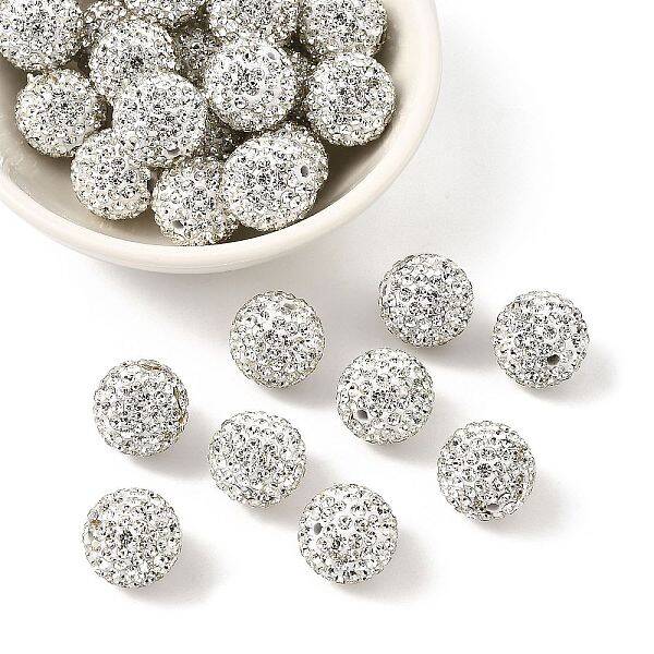 Polymer Clay Rhinestone Beads
