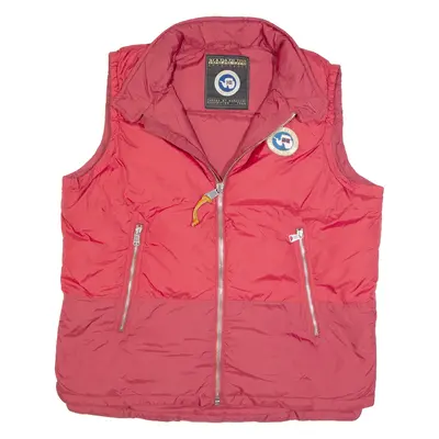 NAPAPIJRI Mens Puffer Gilet Red 90s XL