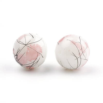 Drawbench & Baking Painted Glass Beads Strands