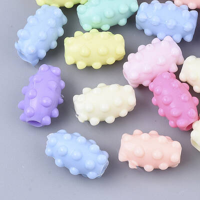 Opaque Acrylic European Beads