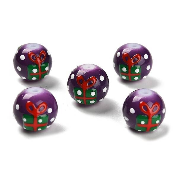 Christmas Theme Handmade Lampwork Beads