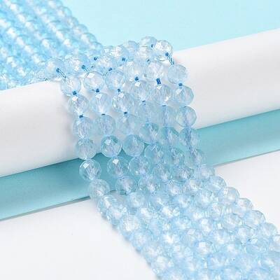 Natural Topaz Crystal Beads Strands