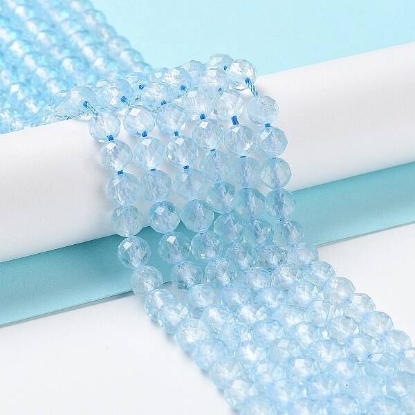 Natural Topaz Crystal Beads Strands