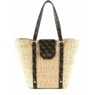 Guess, Paloma, fabric bag, bucket bag, brown, women