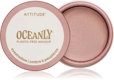 Attitude Oceanly Plastic Free Makeup cream eyeshadows with glitter color Pretty in pink 5 ml