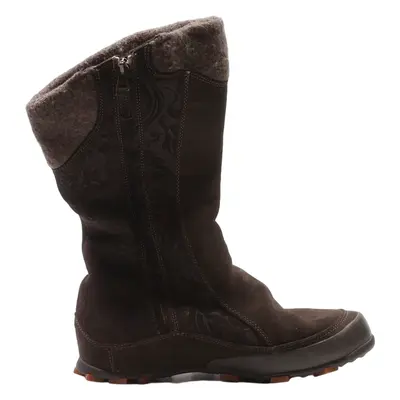 QUECHUA High Boots Brown Leather Womens UK 7