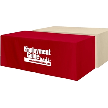 1 Customized Fitted 3-Sided Table Cover - Fits 8 Foot Standard ...