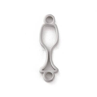 304 Stainless Steel Hollow Connector Charms