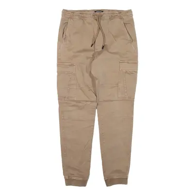 CLOCKHOUSE Cargo Trousers Brown Slim Tapered Womens W30 L28