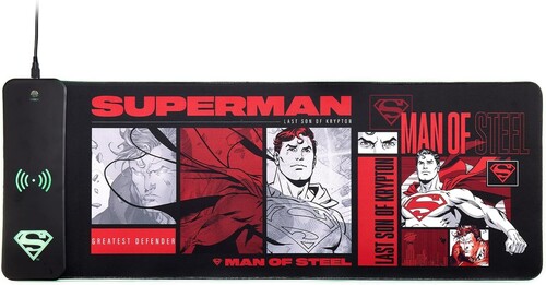 Numskull - Power Idolz - Superman - Oversize Gaming Mat & Mobile Charger