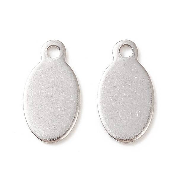 Tarnish Resistant 304 Stainless Steel Stamping Blank Tag Pendants