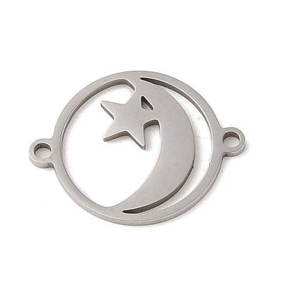 Tarnish Resistant 201 Stainless Steel Connector Charms
