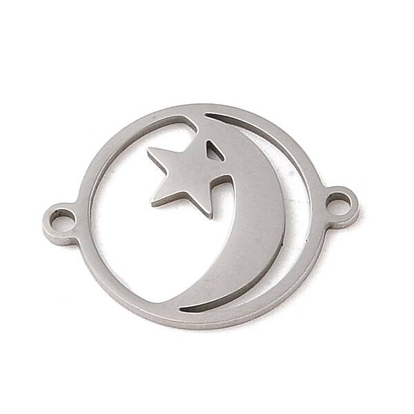 Tarnish Resistant 201 Stainless Steel Connector Charms