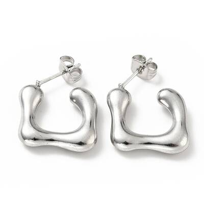 Non-Tarnish Square Stud Earrings