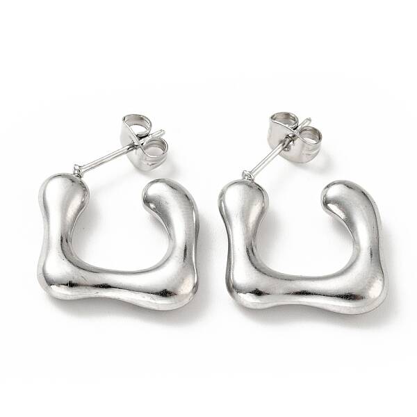 Non-Tarnish Square Stud Earrings