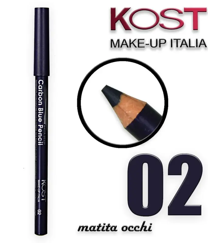 Spazzola Matita Blu Carbone 02