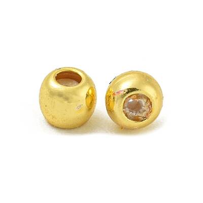 Rack Plating Brass Silicone Spacer Beads