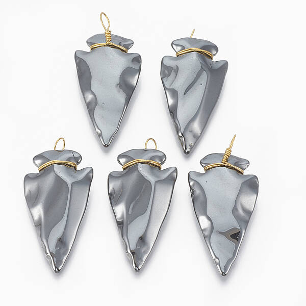 Non-magnetic Synthetic Hematite Pendants