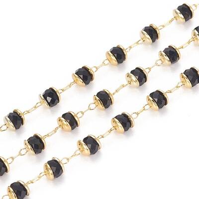 3.28 Feet Handmade Glass Beaded Chains