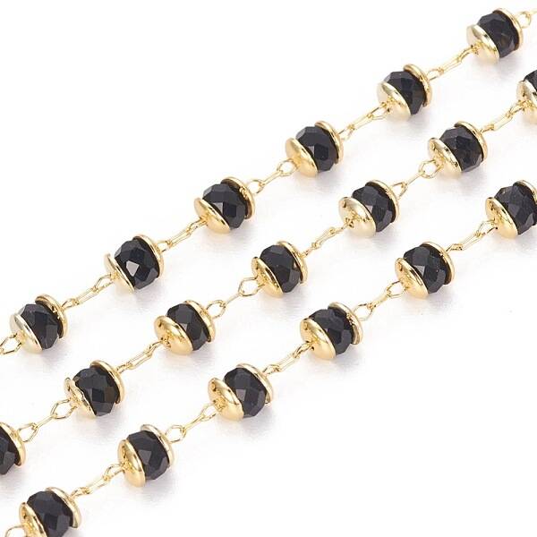 3.28 Feet Handmade Glass Beaded Chains