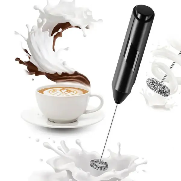 Multifunctional Portable Electric Milk Whisk - Battery Powered Handheld Whisk (Batteries Not Included) for Coffee, Latte and ...