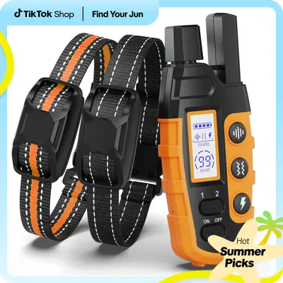 Dog Collar 2 Dogs-3300FT Dog Training Collar with Remote,IP67 Waterproof E Collar for Dogs(5-120lbs) #cozyvibes #petlif...