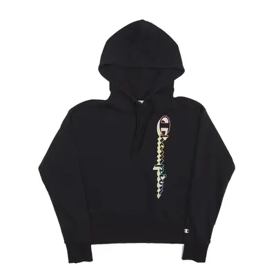 CHAMPION Hoodie Black Pullover Womens M