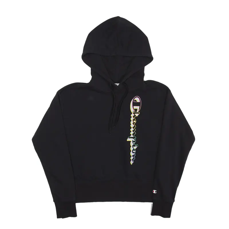 CHAMPION Hoodie Black Pullover Womens M