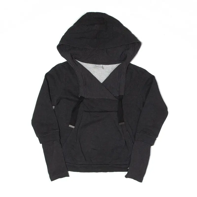 ADIDAS Layered Hoodie Grey Pullover Womens M