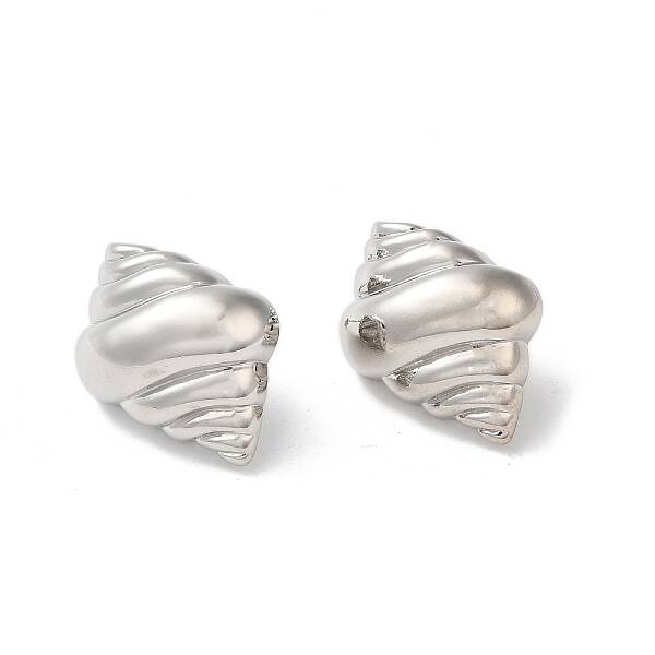 Rack Plating Brass Stud Earrings