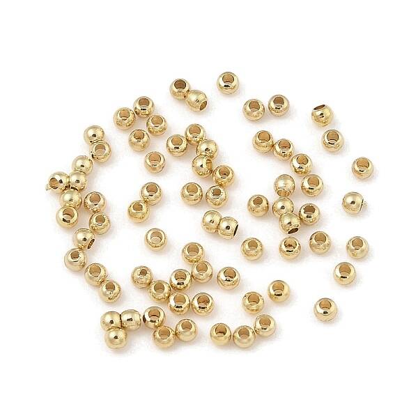 Rack Plating Brass Round Beads